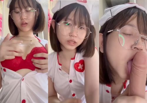 คลิปหลุด น้องแว่นชุดคอสเพย์พยาบาล จัดหนักโชว์ความแซ็กซี่ โคตรเด็ด